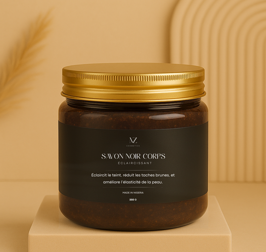 Lightening black soap for the face